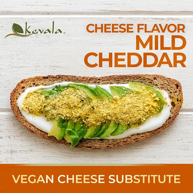 Kevala Nutritional Yeast Large Flake - 2 lb, Fortified with Vitamin B | Vegan Parmesan Cheese Substitute, Gluten Free Seasoning for Salads and Snacks, Source of Vegan Protein, Popcorn Seasoning
