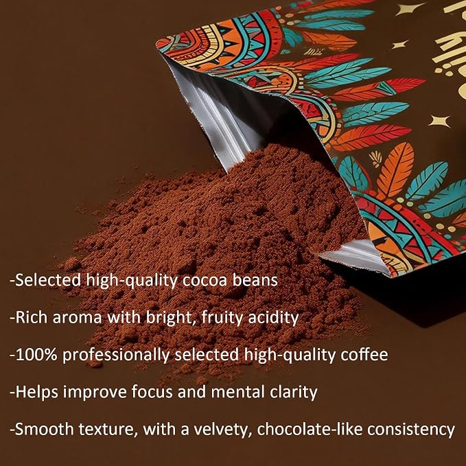 Ceremonial Grade Cacao Powder | High in Flavanol Antioxidants, Magnesium & Theobromine | Supports Mental Clarity, Focus & Natural Energy | Zero Sugar, Pure & Natural Superfood (chocolate)
