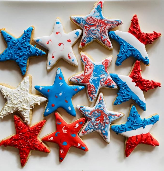 Star Cookie Cutters, 4th of July Cookie Cutters, Holiday Cookie Cutters,Stainless Steel Molds for Christmas, Graduation, Birthday Party
