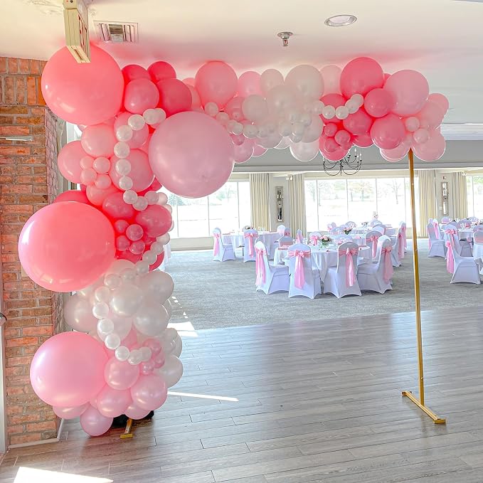 Voircoloria 90pack Light Pink Balloons Different Size 18/12/10/5 Inch Pastel Pink Balloon Garland Arch Kit for Boys Girls Birthday Party, Baby Shower, Wedding, Gender Reveal, Baby Shower Decorations