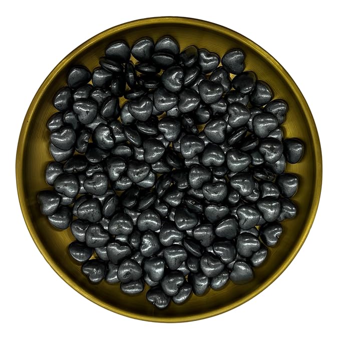 Black Heart Sprinkles Edible Heart Cake Decorating Cake Decorations Cupcake Toppers Cookie Decorating Perfect for Cakes, Cupcakes, Desserts Toppings 3OZ