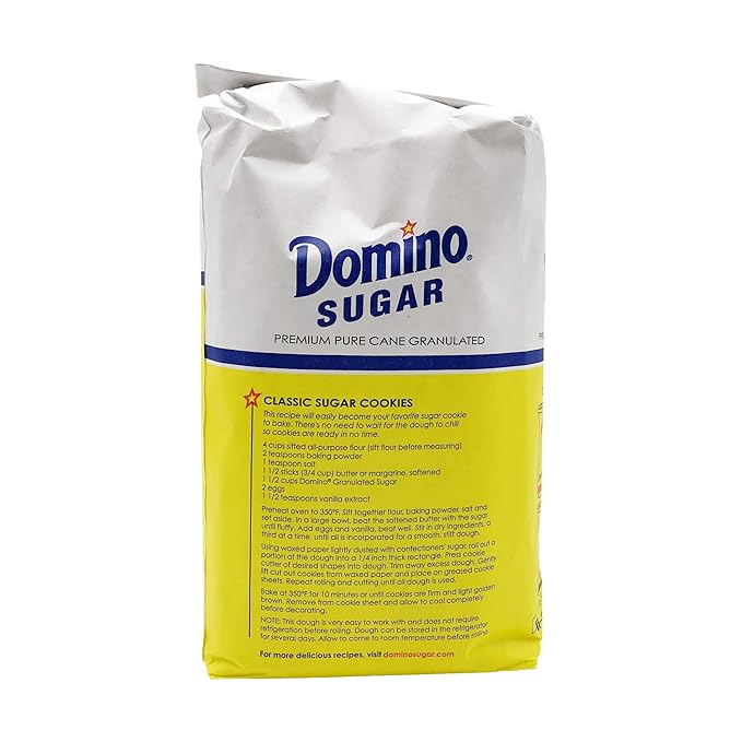 Domino, Granulated White Sugar, 4 lb (Pack of 2)