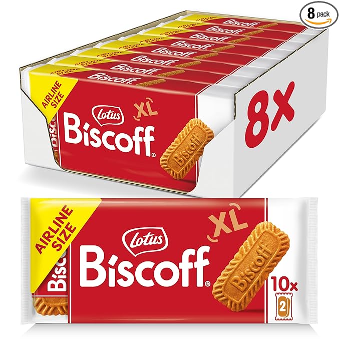 Lotus Biscoff Airplane Cookies, Caramelized Biscuit Cookies, Two-Pack (80 Count), Vegan