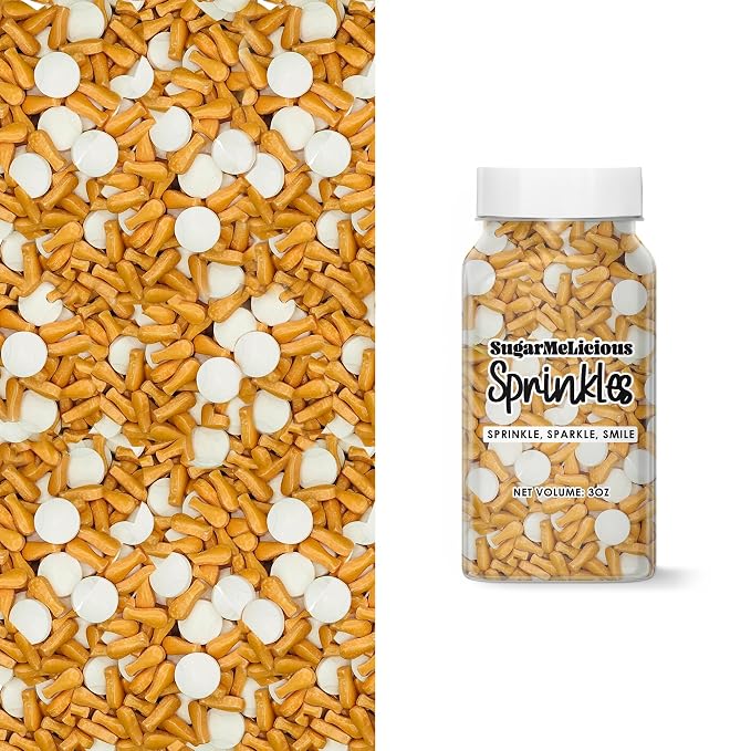 SugarMeLicious Baseball Sprinkles for Decorating Birthday Cakes, Cupcakes, Cookies & Desserts, Gluten-Free (Baseball Bats & Balls, 3oz)