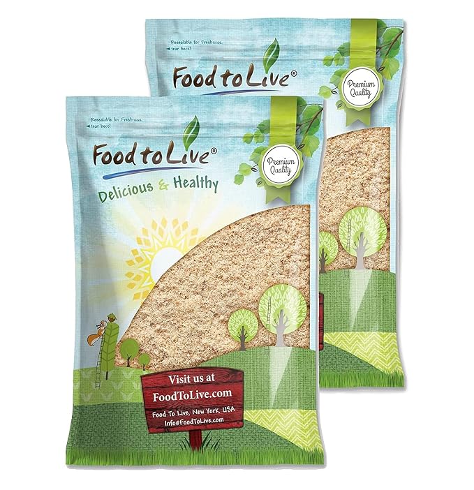 Food to Live California Unblanched Almond Flour, 12 Pounds - Natural Meal, Finely Milled with Skin On, Raw Kosher Vegan Keto Paleo, Low Carb Low Sodium, Good Source of Fiber and Protein