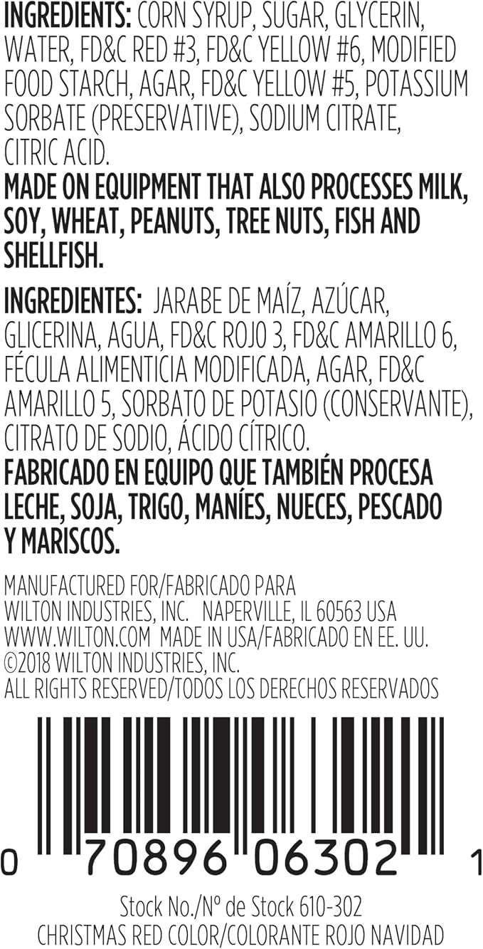 Wilton Christmas X-Mas Icing Color