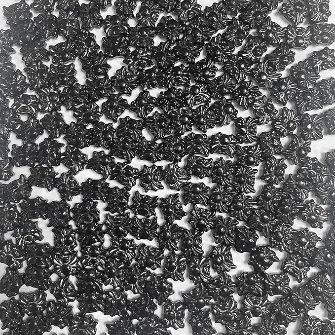 Sentovac Black Spiders Halloween Sprinkle Edible for Cake Decorating Sugar Candy Cookie Cupcake Topper Baking Decorations Halloween Christmas Supplies