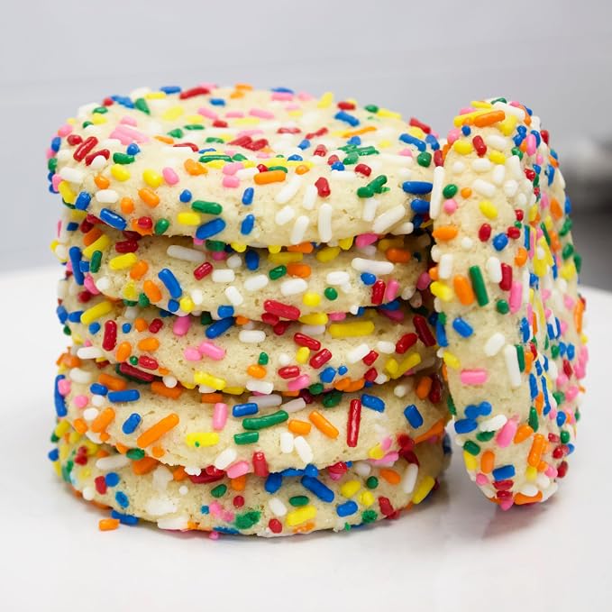 Yupik Rainbow Sprinkles, 2.2 Lb, Low In Sugar, Cholesterol-Free, Sodium-Free, Kosher, Dessert Topping (Pack of 2)