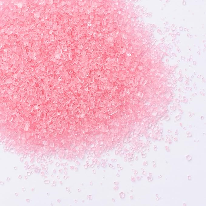 Sweets Indeed Valentines Day Dye-Free Pink Sanding Sugar | Natural Pink Decorating Sugar for Cakes, Cupcakes & Cookies | No Artificial Dyes, Gluten-Free | 3.35 ounces