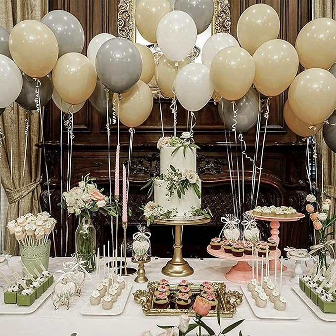 PartyWoo Light Brown Balloons 100 pcs 12 Inch Nude Neutral Boho Tan Fall Latex Helium Balloons for Wedding Graduation Birthday Boy Baby Shower Cowgirl Jungle Theme Party Decorations Brown-F56