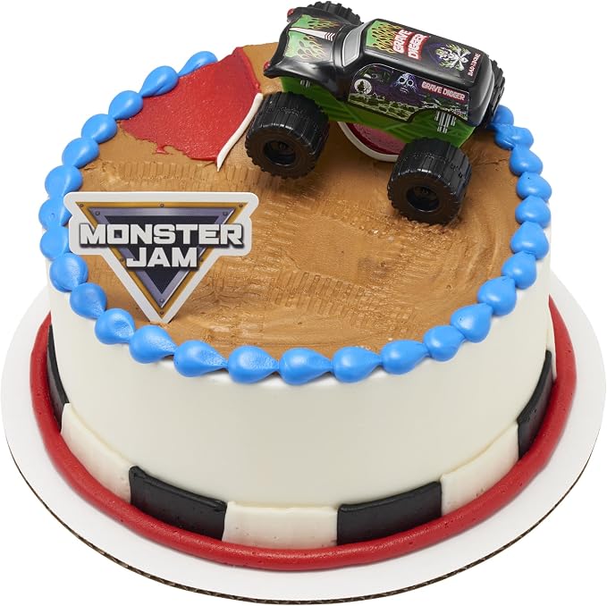 Monster Jam Grave Digger Truck Cake Topper