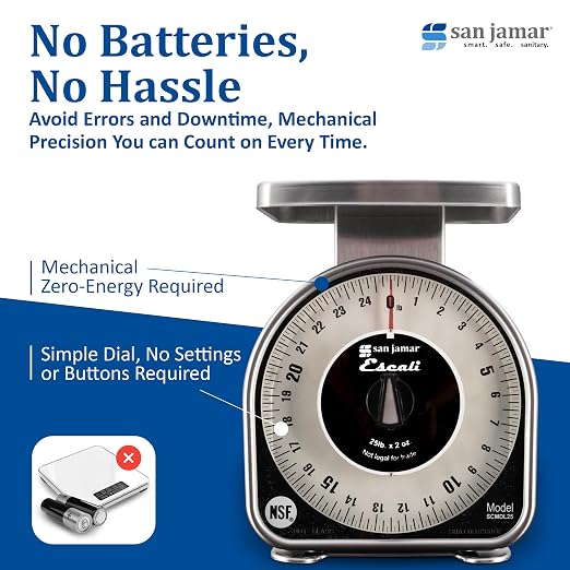 Escali Mechanical Dial Scale 25 Lb X 2 Oz