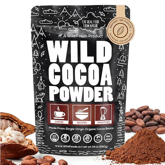 Raw Organic Cacao Powder, Handcrafted, Single-Origin, Fair Trade, Non-Alkalized Cocoa from Peru (24 ounce)