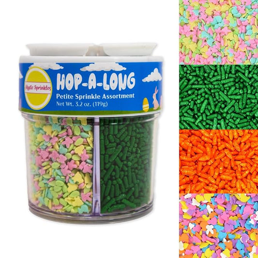 Mystic Sprinkles 4 Cell Sprinkle Assortments (Hop-A-Long, Petite)