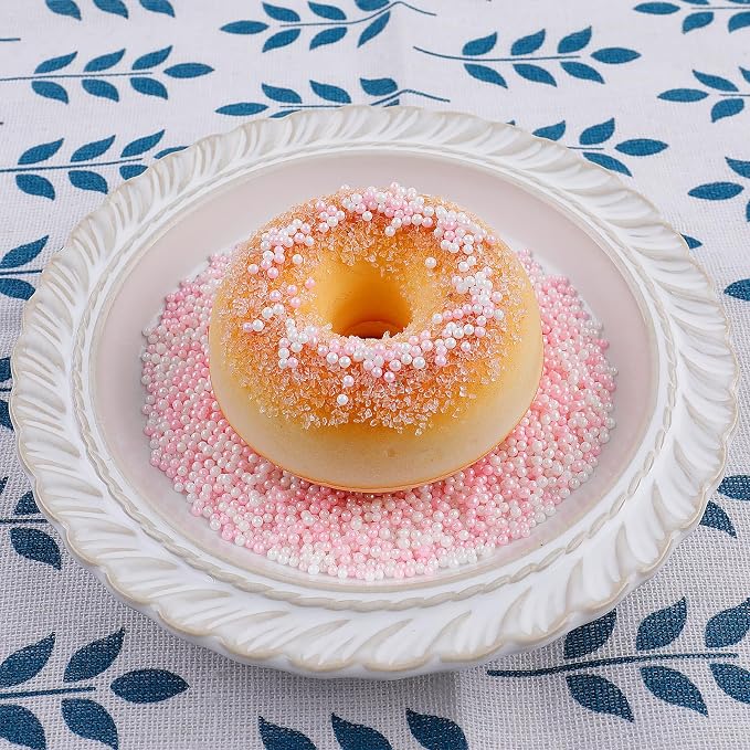 Light Pink & White Nonpareils Sprinkles - 4.6oz Edible 2mm Dot Sprinkles | Princess Sprinkles for Cake Decorating, Cupcake, Cookie, Baking, Donuts, Ice Cream Toppings