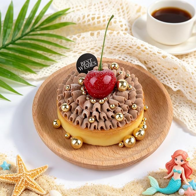 Pearl Sprinkles for Cake Decorating, 11.3oz/320g Edible Pearls White Silver Black Gold Sprinkles, 6 Sizes 4 Colors Set for Baking Cupcakes Cookies