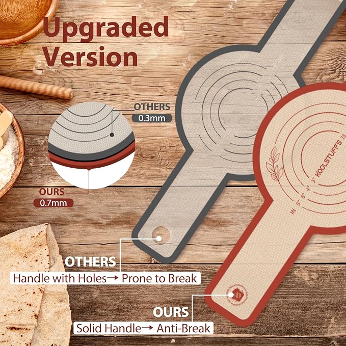 Silicone Bread Sling, 2PCS Non-Stick Oval and Round Bread Sling for Dutch Oven, Reusable Sourdough Tools & Bread Baking Supplies