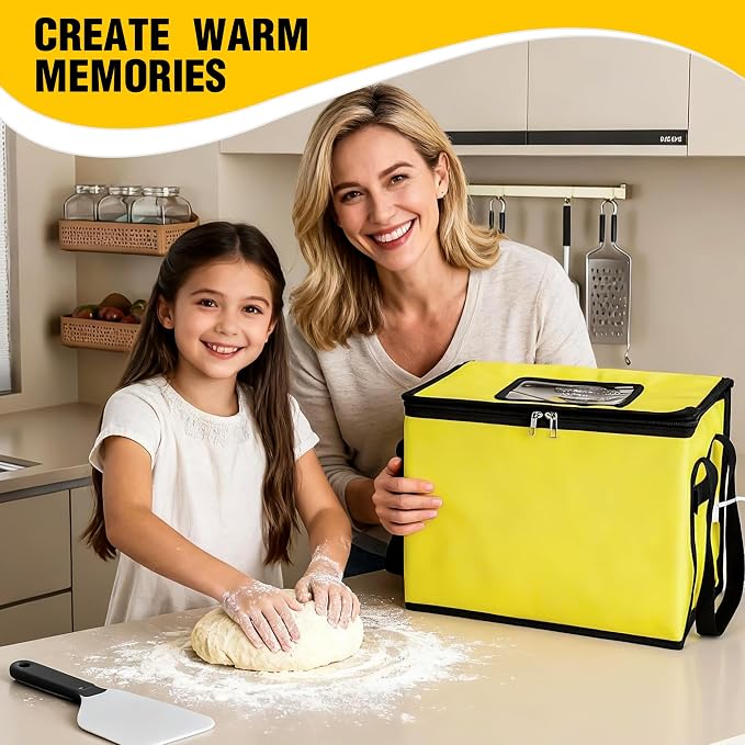Dough Proofing Box Heated, 30L Foldable Bread Proofer with Temperature & Timer Controller Yogurt Fermentation Proofer Making Bread, Yogurt, Natto and Handmade Soap