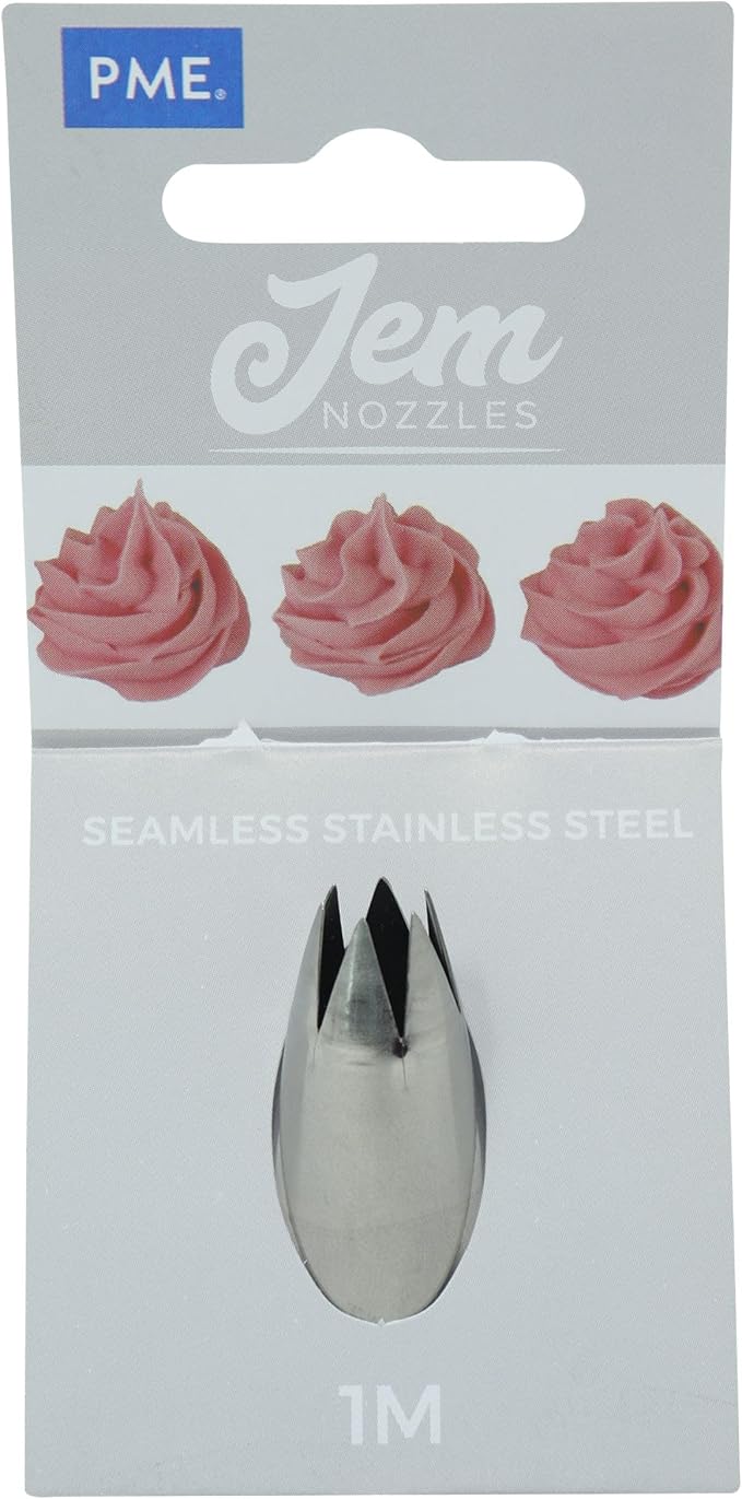 JEM Small Open Star Savoy Nozzle Cake Decorating Tip #1M