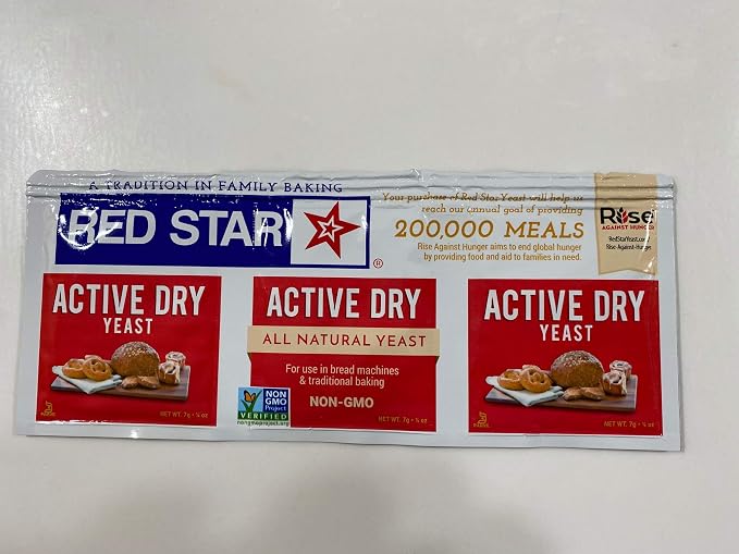 Red Star Instant Quick Rise Yeast and Active Dry Yeast, 2 packs of each (4 packs Total)