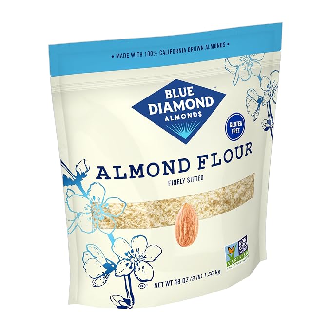 Blue Diamond Almonds Almond Flour, Gluten Free, Blanched, Finely Sifted, 48 oz
