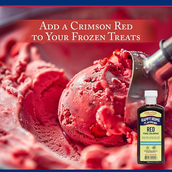 Happy Home Flavoring Red Food Color, 7 oz.
