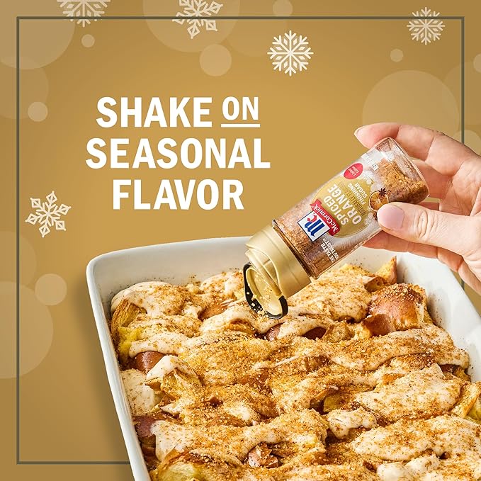 McCormick Finishing Sugar, Spiced Orange, Limited Edition, Bright Citrus Flavor with Warm Spices, For Muffins, Pie, Cocktails, Cider, Tea, and More, 3.7 oz (Pack of 2)