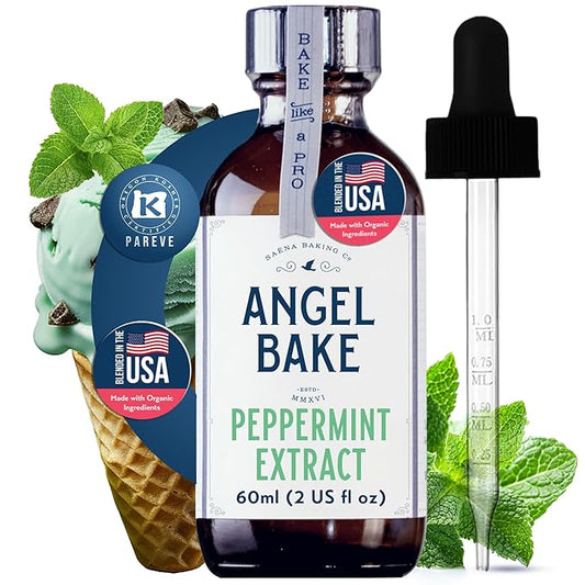 Angel Bake Pure Peppermint Extract, 2 oz