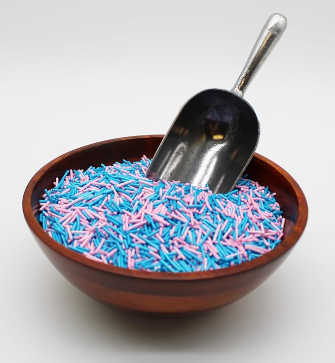 1 Pound GENDER REVEAL Pink & Blue Sprinkles BULK Jimmies - Gender Reveal Or Baby Shower Candy-Edible Cake Cupcakes Dessert & Ice Cream Topping