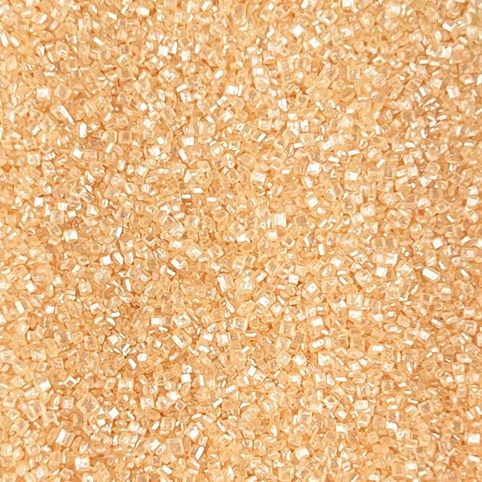 Brew Glitter - Peach Rimming Sugar (4oz, 1x Bar Tin) Cocktail Garnish for Mixed Drinks & Refreshments