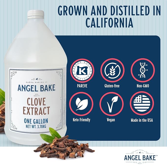 Angel Bake Pure Clove Extract, 1 Gallon