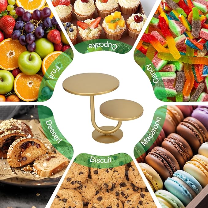 Cake Stand,Birthday Cake Stands,2-Tier Cupcake Stand,Cake Stands for Party Dessert Display