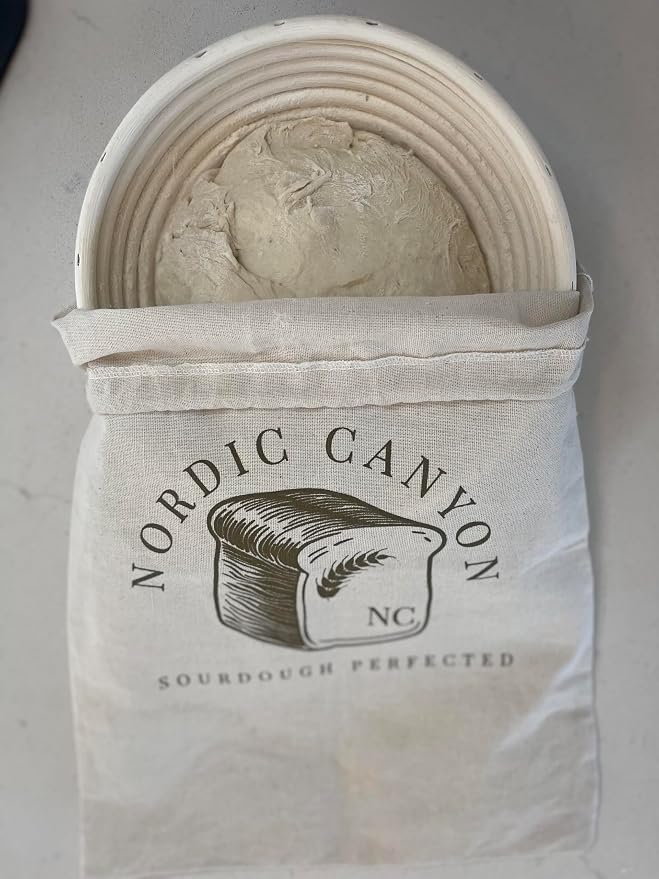 Sourdough Proofing & Storage Bag – Reusable Cotton-Linen Proofing Aide & Bread Storage Sack for Artisan Loaves (24–72 hr Freshness) (Linen)