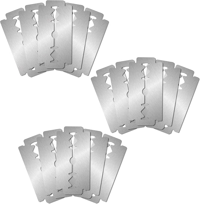 Mrs. Anderson's Baking Artisan Bread Lame, 18/8 Stainless Steel And Romanian Beechwood, 15 Blades, European Grade, For Scoring Dough And Artisan Bread Designs