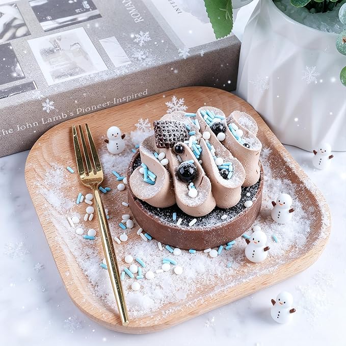 Blue Sprinkles, Blue White Winter Sprinkle with Nonpareils Jimmies Confetti | Edible Cake Decorations for Baking, Ice Cream, Cookies, Cupcakes, Baby Shower Gender Reveal Frozen Birthday Party Supplies