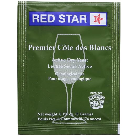 Red Star Active Dry Yeast 500g Brick and 5g Pack Bundle-Premier Cote des Blancs