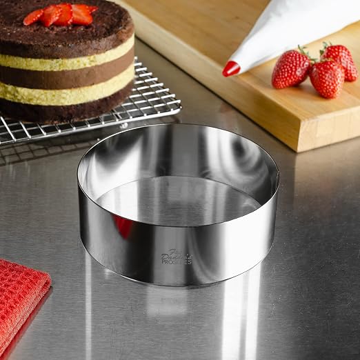 Fat Daddio's Stainless Steel Round Cake & Pastry Ring, 5 x 2 Inch