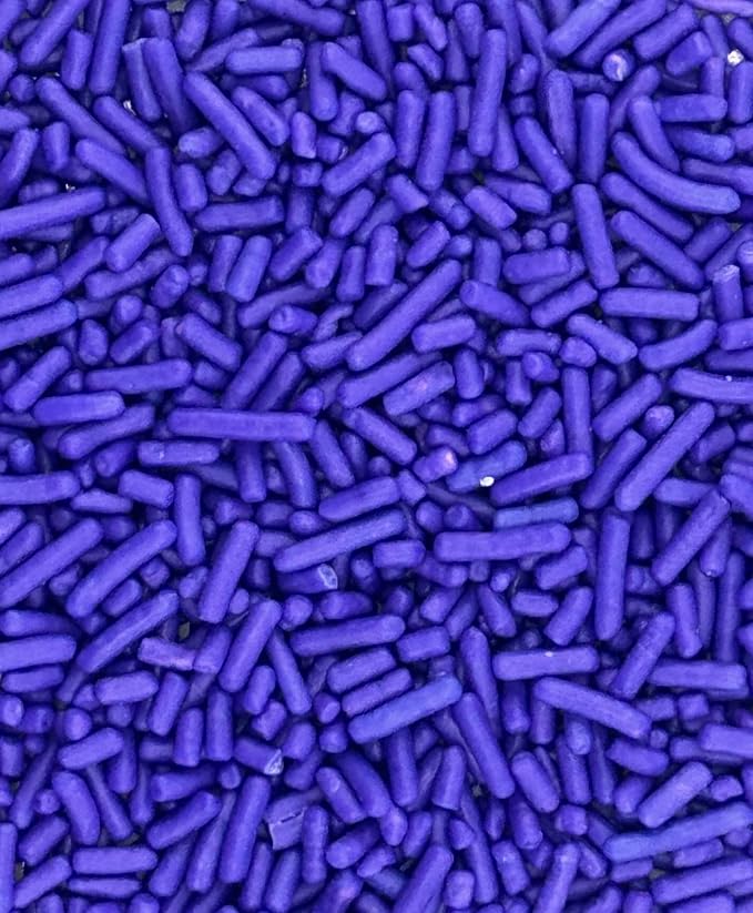 Purple Sprinkles 4oz pack for Baking Cakes, Cupcakes, Cookie Decorations, Ice Cream and Donut Toppings Edible Decorating Baking Supplies - (Purple)