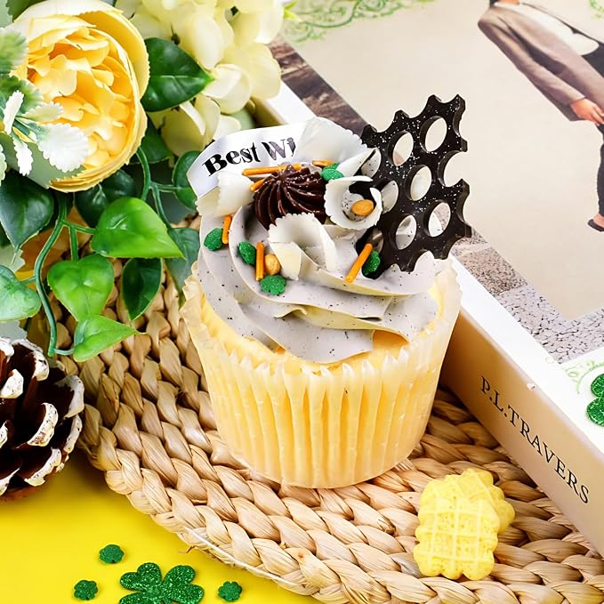 St Patricks Day Sprinkles, 4.3oz Edible Green Shamrock Sprinkles Mix Jimmies Confetti for Baking Cupcakes Cookies Dessert