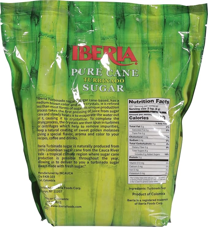 Iberia Pure Cane Raw Turbinado Sugar, 4 lb.