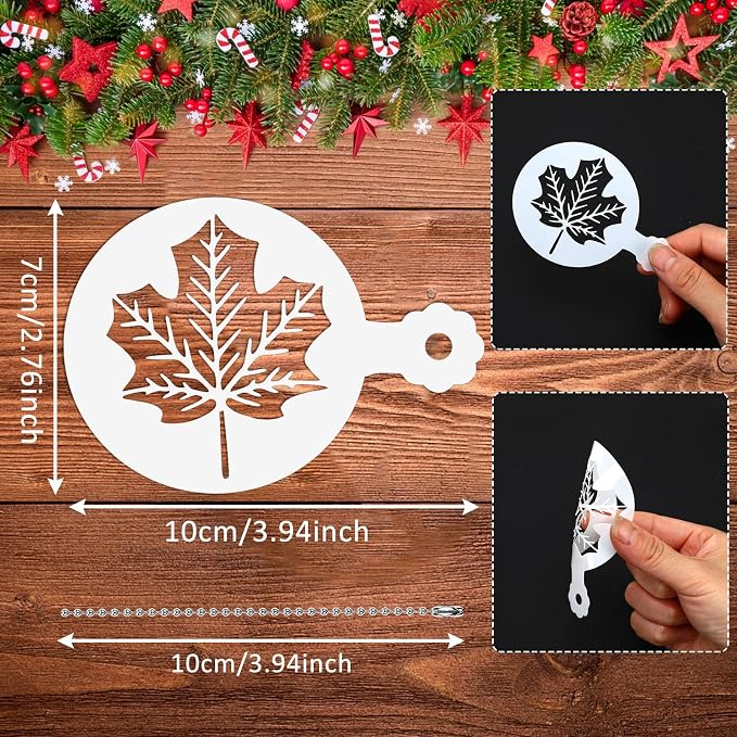 JULBEAR 36 Pcs Holiday Cookie Cake Stencils Baking Templates | Cookie cake stencils for Christmas, Halloween, Thanksgiving, for baking, painting, dessert, coffee & DIY party decoration