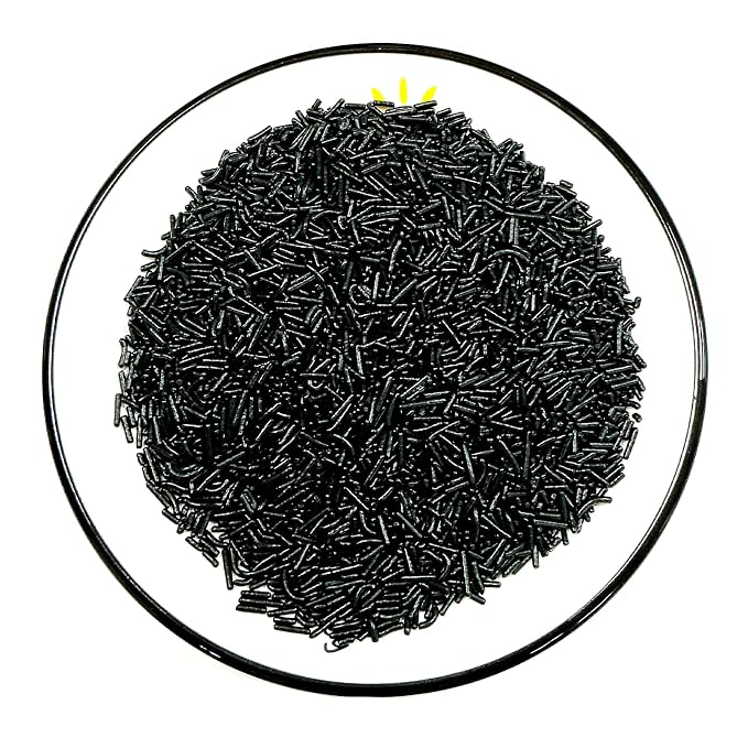 Homipooty Black Soft Jimmies Sprinkles Edible Candy Jimmies Sprinkles for Cake Decorating 78g/2.75oz Cookie Cupcake Topper Ice Cream