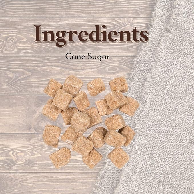Roland Foods Demerara Rough Cut Brown Sugar Cubes, Specialty Imported Food, 35.2 Ounce Box, Pack of 1