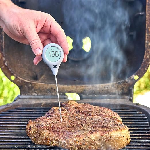 ThermoWorks ThermoPop 2 — Best Value Instant Read Thermometer - Dove Grey