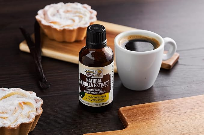 Pure Vanilla Extract Madagascar Bourbon Variety / Non Alcoholic Vanilla Extract, Sustainably and Ethically Sourced Vanilla / 1.7 Fl oz / 50 ml / Halal / Glas bottle