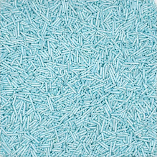 NCS Pearlized Blue Jimmies Edible Sprinkles – Cupcake, Cake & Cookie Decorations, 7 oz