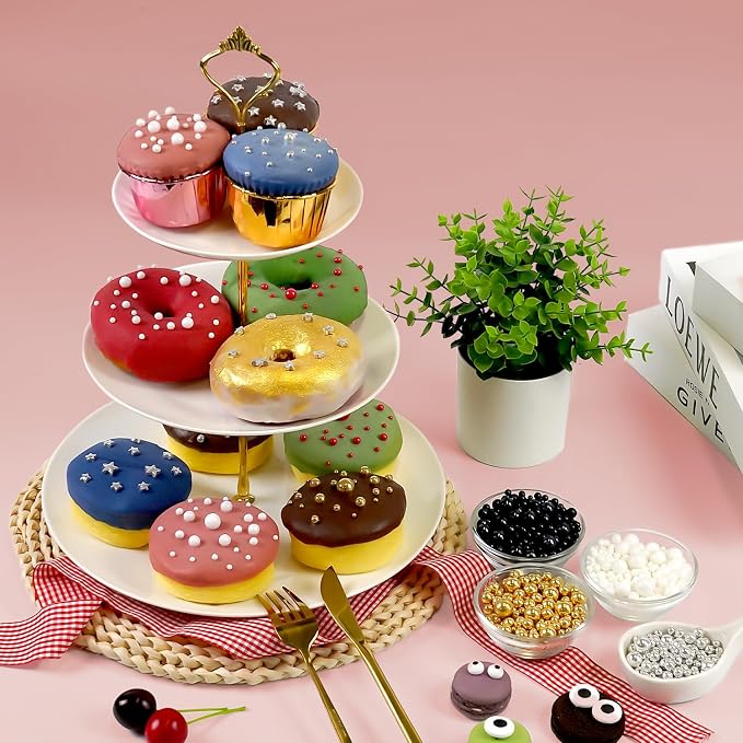 Edible Black Pearl Sprinkles for Cake Decorating, Black Pearl Sugar Sprinkles, 150g/5.29oz, Baking Cake Decorations, Food Grade Toppers, Cupcakes, Cookies, Birthday, Wedding Party Holiday Supplies
