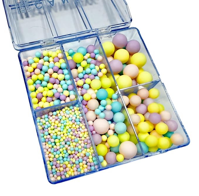 Sentovac Pastel Pearl Nonpareils Pearls Mixing Cake Sprinkles Cake and Cupcake Topper Decorations Sprinkles for Decorating Party Supplies
