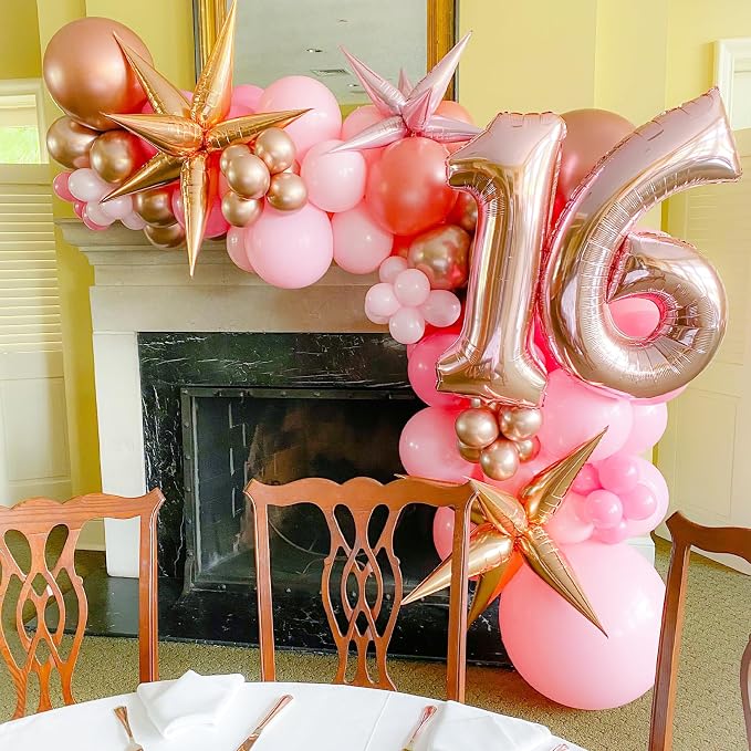 Voircoloria 90pack Light Pink Balloons Different Size 18/12/10/5 Inch Pastel Pink Balloon Garland Arch Kit for Boys Girls Birthday Party, Baby Shower, Wedding, Gender Reveal, Baby Shower Decorations