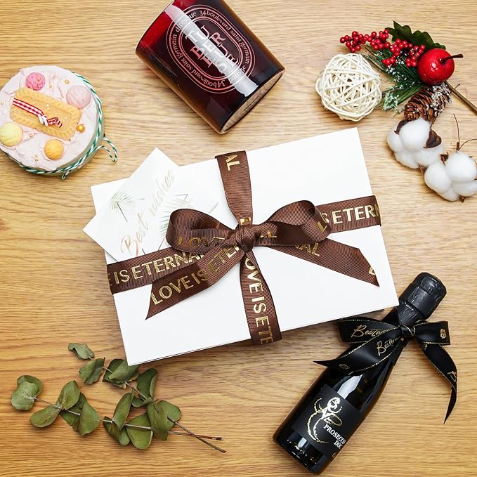 UnicoPak 6 Pack 9x6x4 Gift Boxes White Gift Boxes with Lids for Presents White Boxes Bulk for Gifts Birthday Wedding Bridesmaid Proposal Valentine Holiday Christmas
